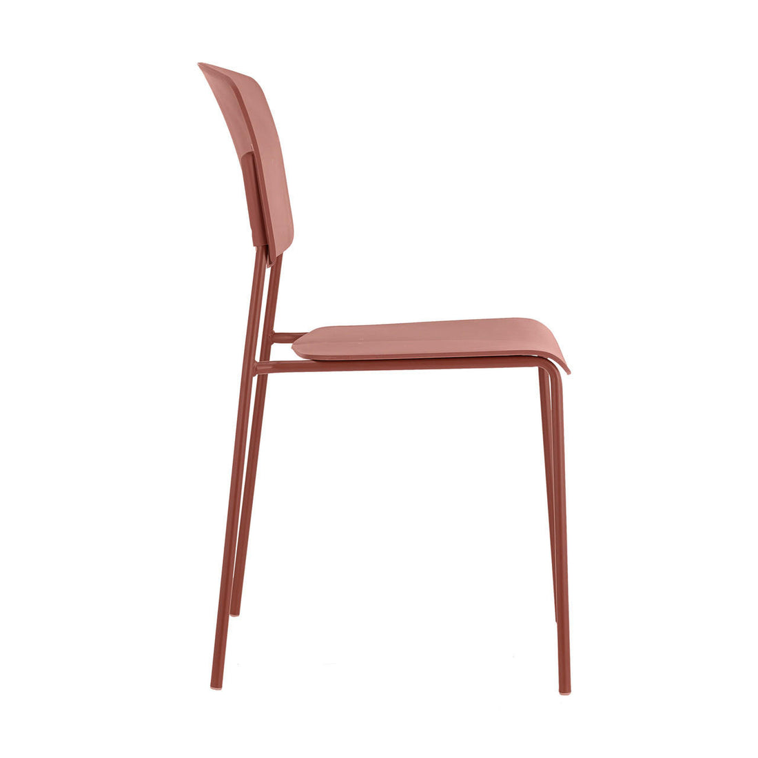 Kowa Plastic Dining Chair (Set of 4) - Terracotta