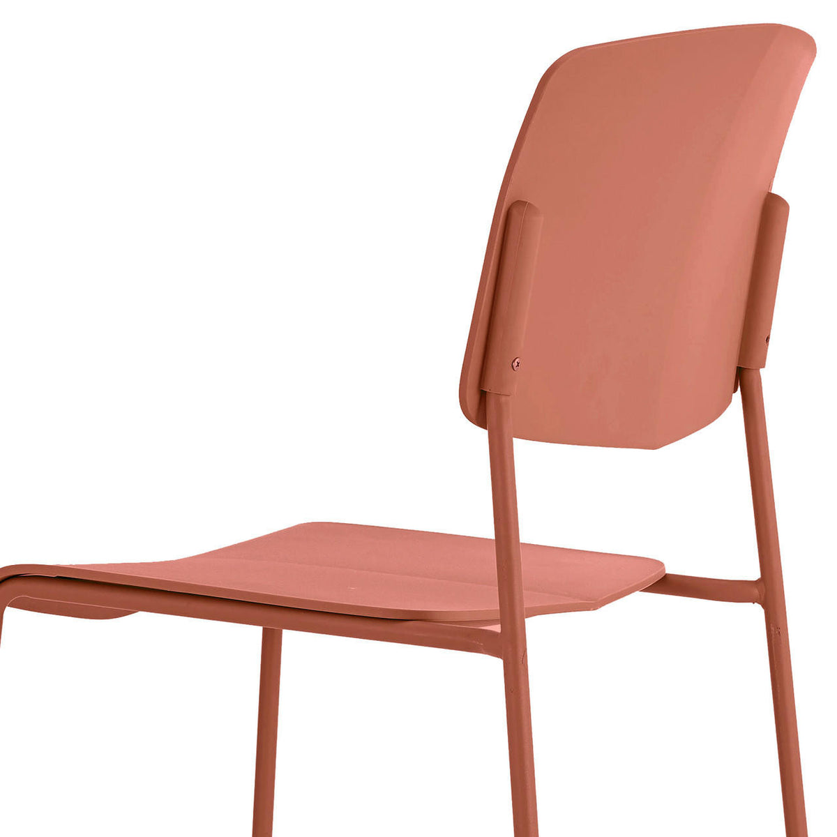 Kowa Plastic Dining Chair (Set of 4) - Terracotta