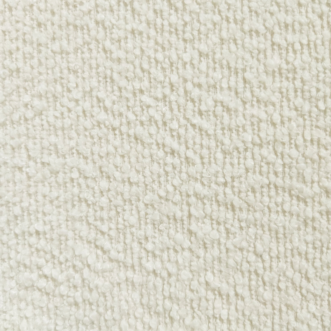 Maddi Boucle Hardwood Dining Chair Cream White features a curved backrest and armrests, upholstered in soft boucle fabric, with a robust American wood frame, exuding modern farmhouse style.
