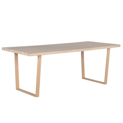Oregon & Florida 8 Seater Dining Table & Chair Set in Grey features a modern rectangular table with a flat wooden top, supported by U-shaped legs, paired with plush corduroy chairs.