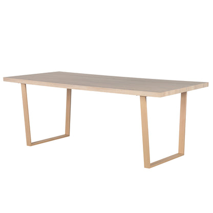 Oregon & Florida 8 Seater Dining Table & Chair Set in Grey features a modern light wood table with plank-style top and trapezoidal legs, paired with plush corduroy chairs.