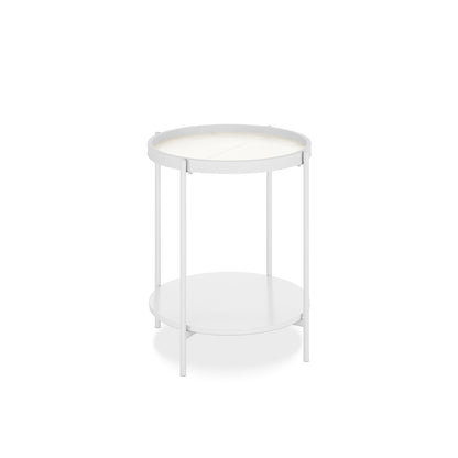 Rebecca Fluted Glass Coffee Table Set White features a modern design with fluted glass tabletops, sturdy metal frames, and engineered wood bases, offering a stylish and stable addition to any living room.