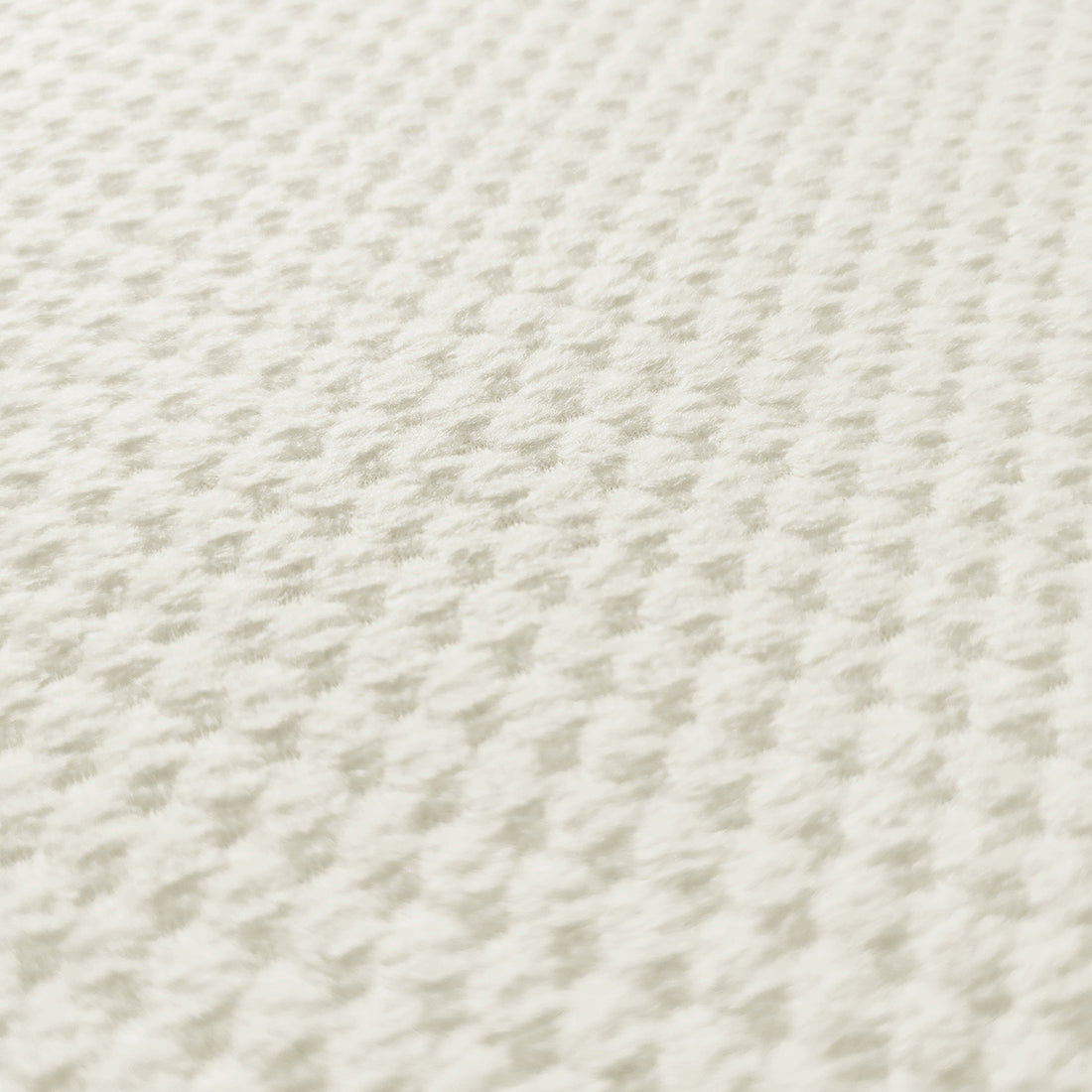 Close-up of Sofia Chenille Fabric Dining Chair, showcasing its plush white chenille texture and foam padding, emphasizing comfort and style in a Scandinavian design. Set of 2 chairs included.