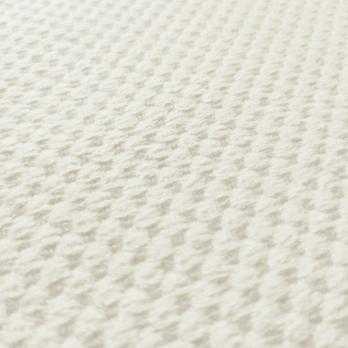Close-up of Sofia Chenille Fabric Dining Chair, showcasing its plush white chenille texture and foam padding, emphasizing comfort and style in a Scandinavian design. Set of 2 chairs included.