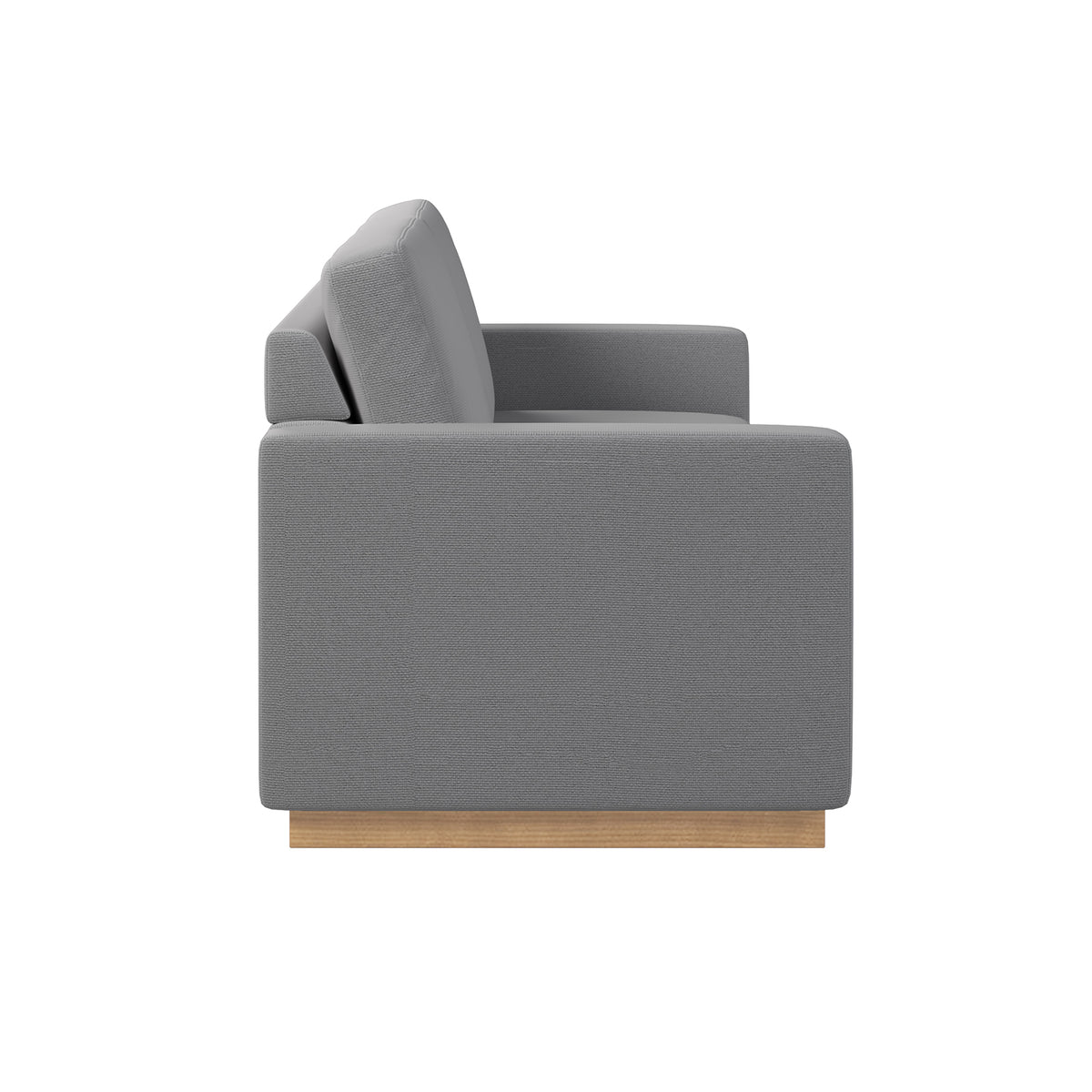 Celeste 3 Seater Hardwood Fabric Sofa; close-up of plush, removable cushions, showcasing durable construction with rubber wood legs, embodying comfort and modern elegance, ideal for diverse living room styles.