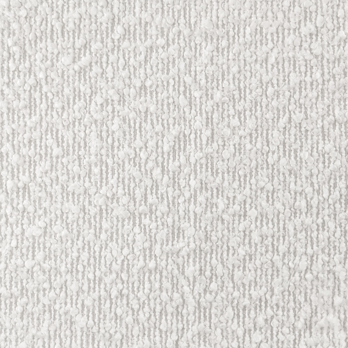 Emiken Boucle Ottoman Stool - Eggshell White