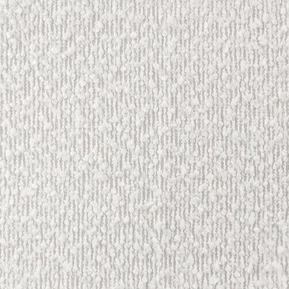 Emiken Boucle Ottoman Stool - Eggshell White