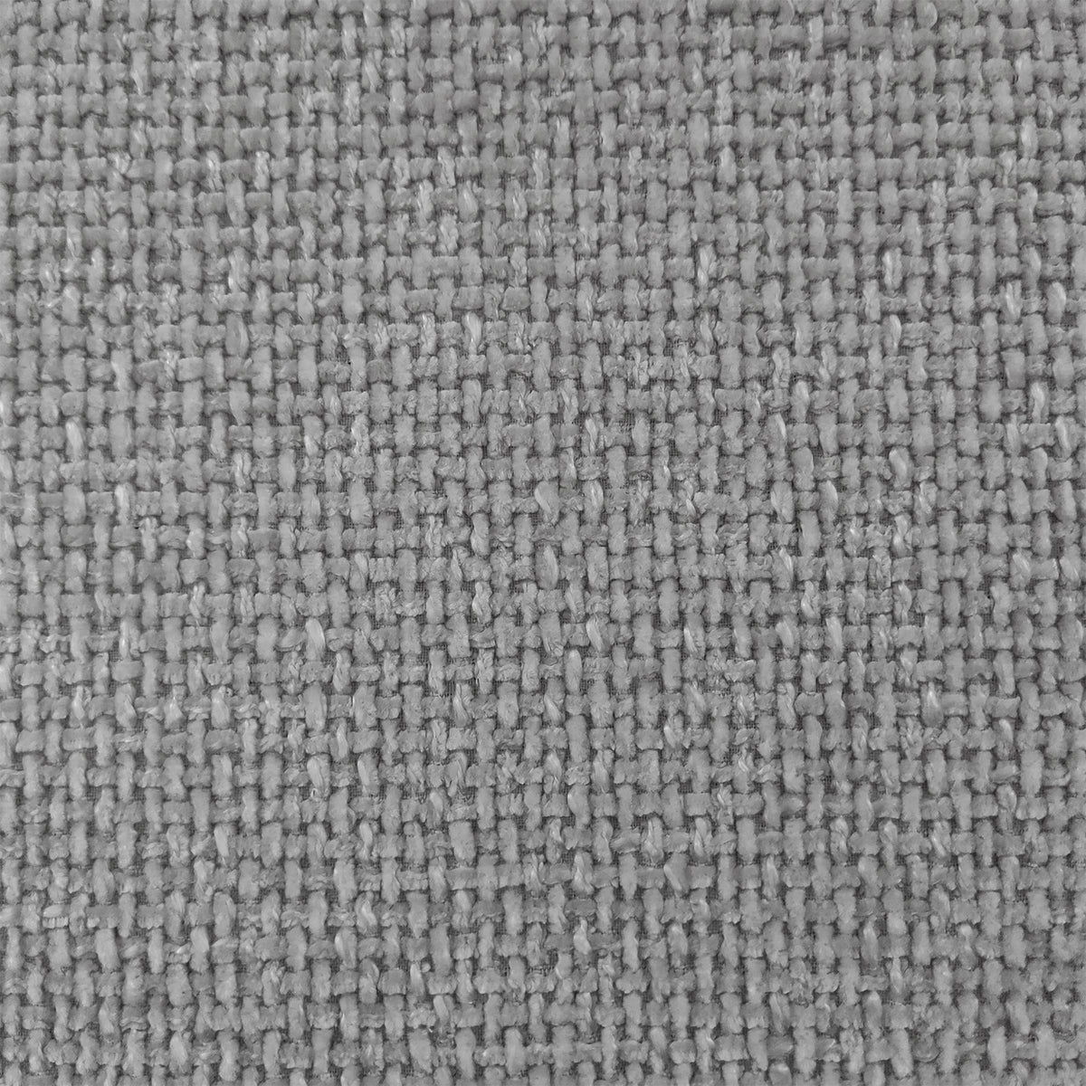 Emiken Chenille Ottoman Stool Warm Grey, showcasing a close-up of its soft chenille fabric, highlighting the elegant texture and plush appearance, perfect for adding comfort and style to any room.