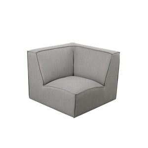 Ivanna Corner Modular Fabric Sofa Piece in Grey