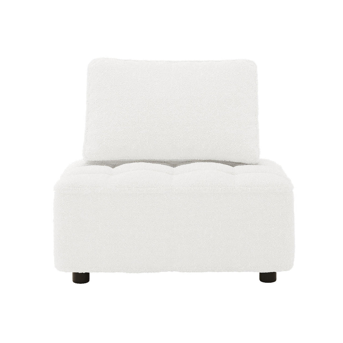 Kazumi 3 Seater Boucle Modular Sofa Set - Cream White