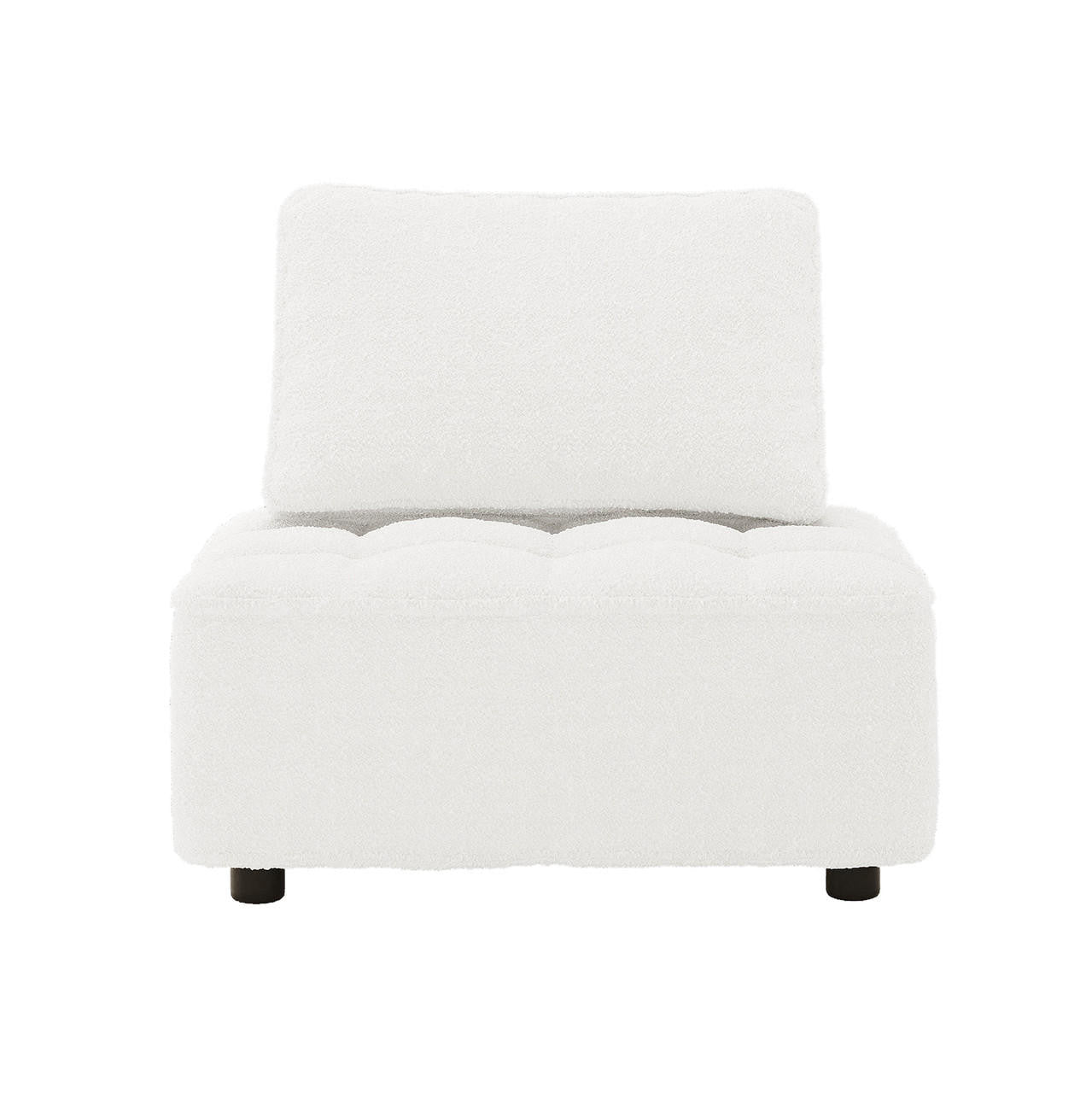 Kazumi 3 Seater Boucle Modular Sofa Set - Cream White