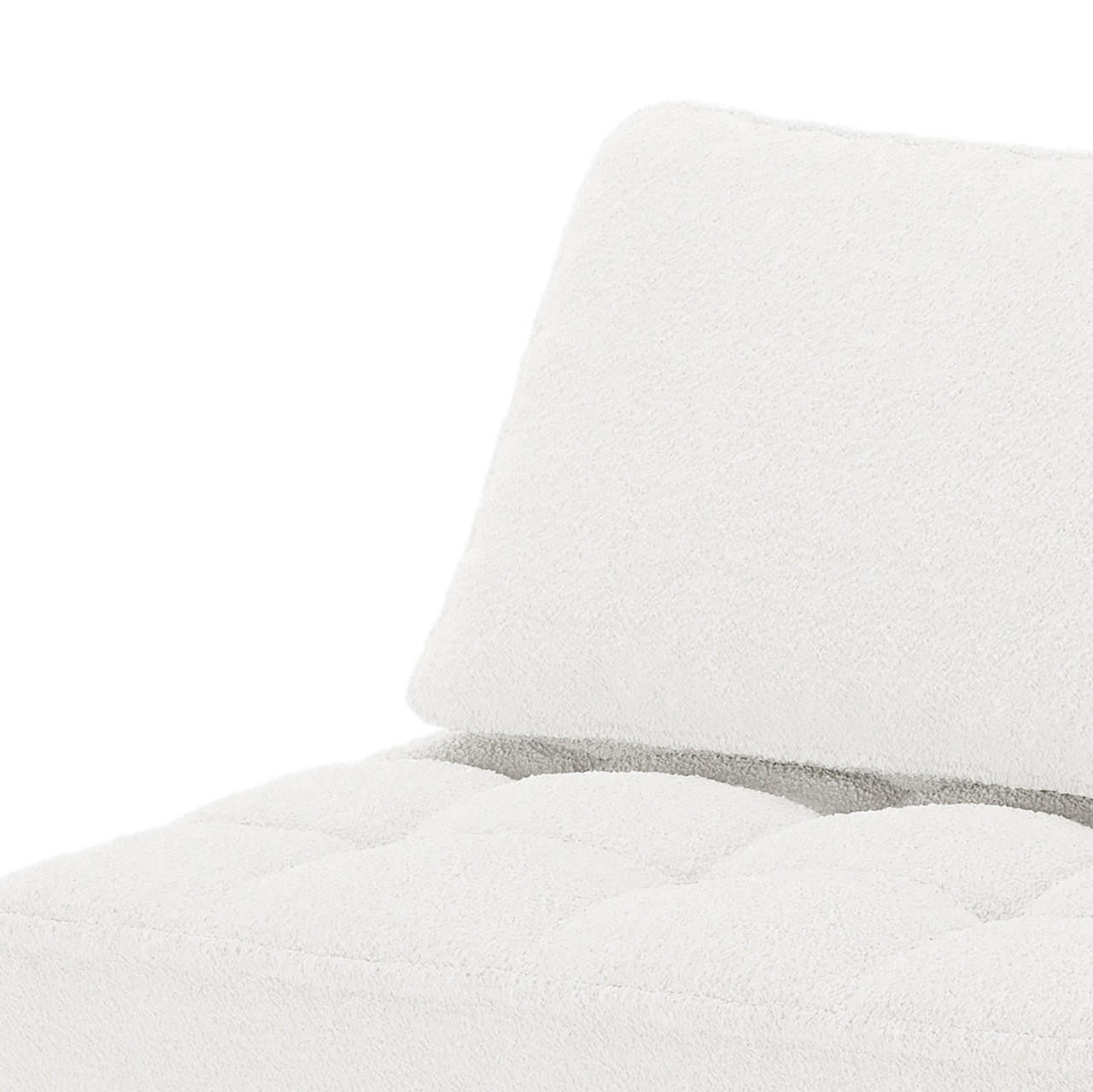 Kazumi 3 Seater Boucle Modular Sofa Set - Cream White