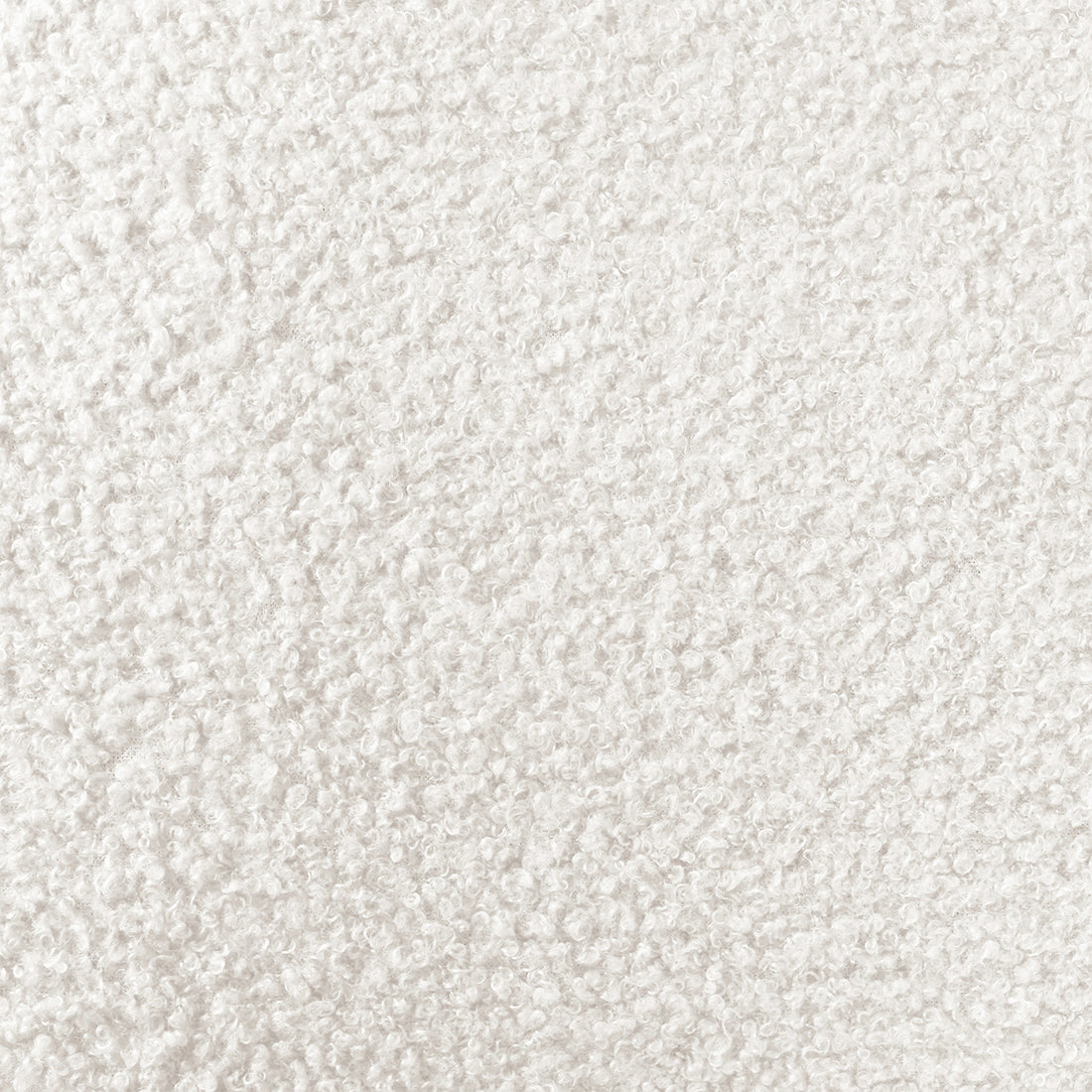 Ligeia Boucle Padded Rocking Chair in Cream White, showcasing its soft, loop-pile boucle texture, plush cushioning, and sleek design with trapezoid-shaped rocking legs for a stylish, comfortable seating experience.
