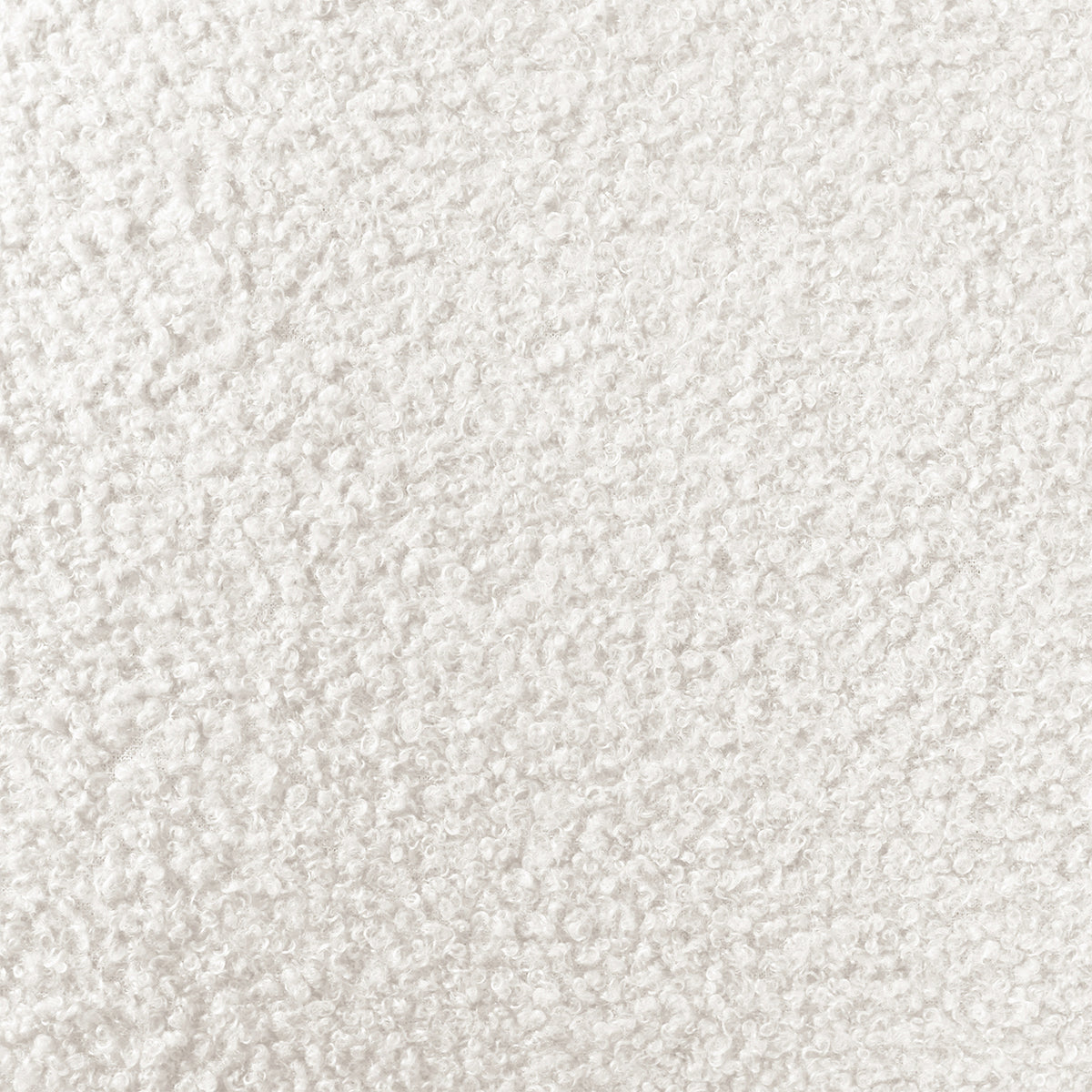 Ligeia Boucle Padded Rocking Chair in Cream White, showcasing its soft, loop-pile boucle texture, plush cushioning, and sleek design with trapezoid-shaped rocking legs for a stylish, comfortable seating experience.