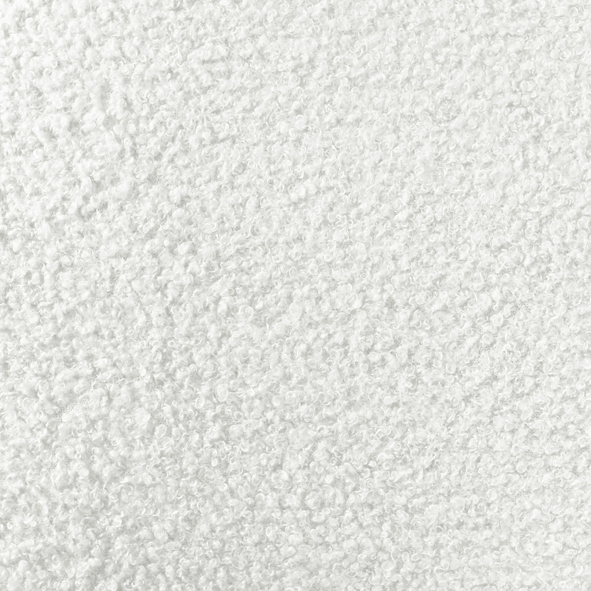 Close-up of the textured fibers of the Lyana 4 Seater Boucle Sofa with Left Chaise in Cream White, highlighting its plush, looped boucle fabric reminiscent of a terry cloth surface.