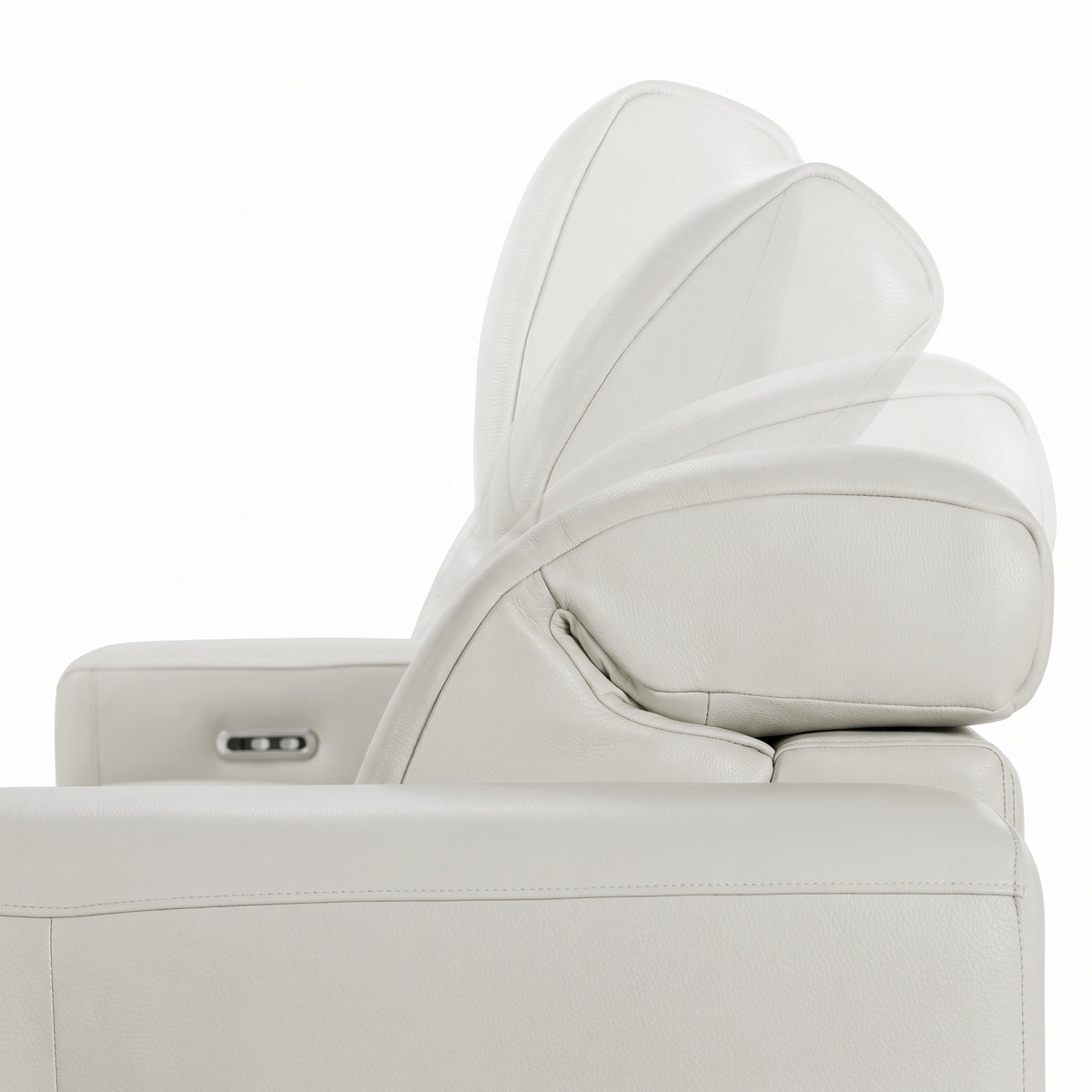 Monica 4-Seater Electric Recliner Sofa in Light Greige styled in a room setting