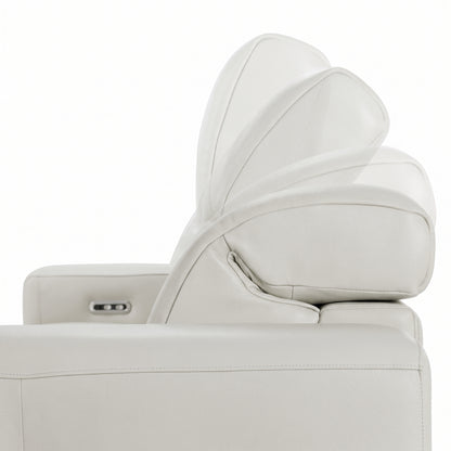 Monica 4-Seater Electric Recliner Sofa in Light Greige styled in a room setting