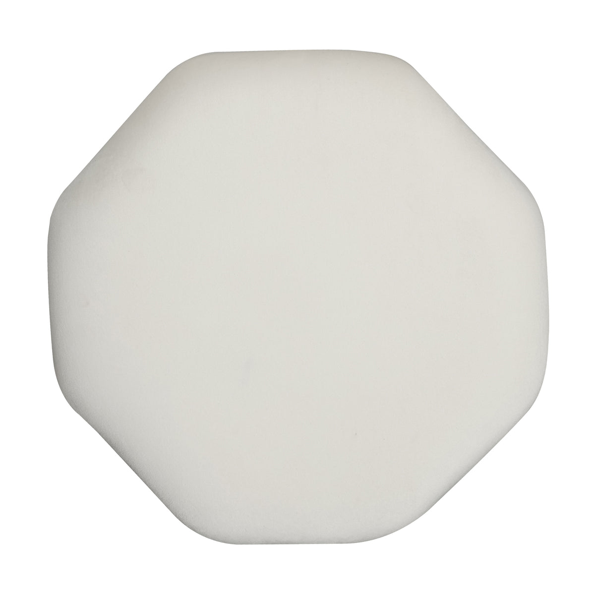 Paisley Velvet Round Stool - Brass