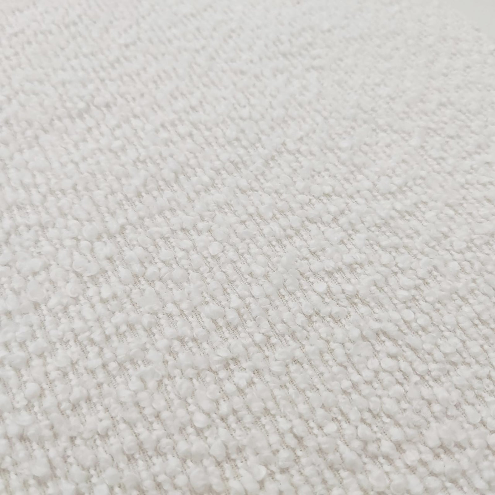 Safi Boucle Curved Occasional Accent Chair - Eggshell White
