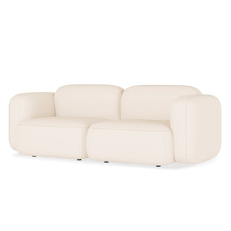 Soraya 2 Seater Modular Velvet Sofa Set, showcasing its plush velvet fabric and modern design, highlighting the sofa's elegant and comfortable seating arrangement.