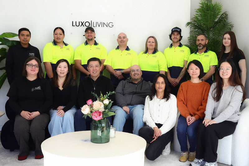 Luxo Living Staff at showroom in Wetherill Park Sydney NSW