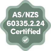 AS/NZS 60335.2.24 Certified