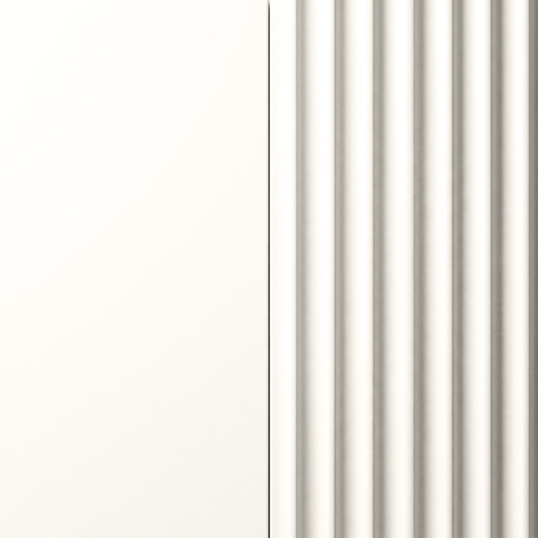 Close-up detail of a white textured furniture surface.