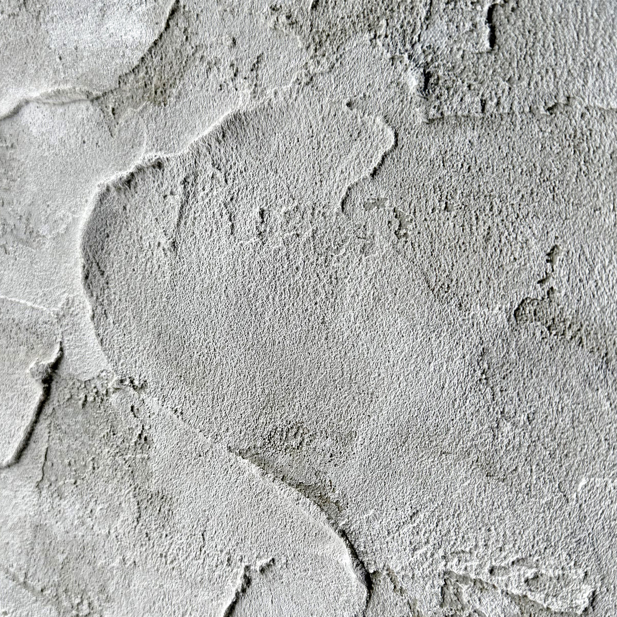Luma Framed Canvas Wall Art 105 x 105cm in White features a textured, hand-finished surface with visible trowel marks, enhancing depth and warmth in a minimalist white frame.