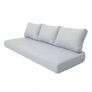 Sorrelle 8 pcs Cushion Cover Set with Zipper in Light Grey