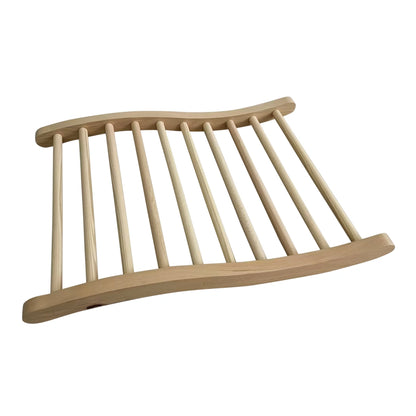 Light wood rack or wooden framed item on a white background