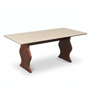 Soren 180cm Sintered Stone Dining Table in Walnut