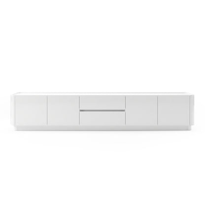 White modern sideboard or media cabinet on a white background