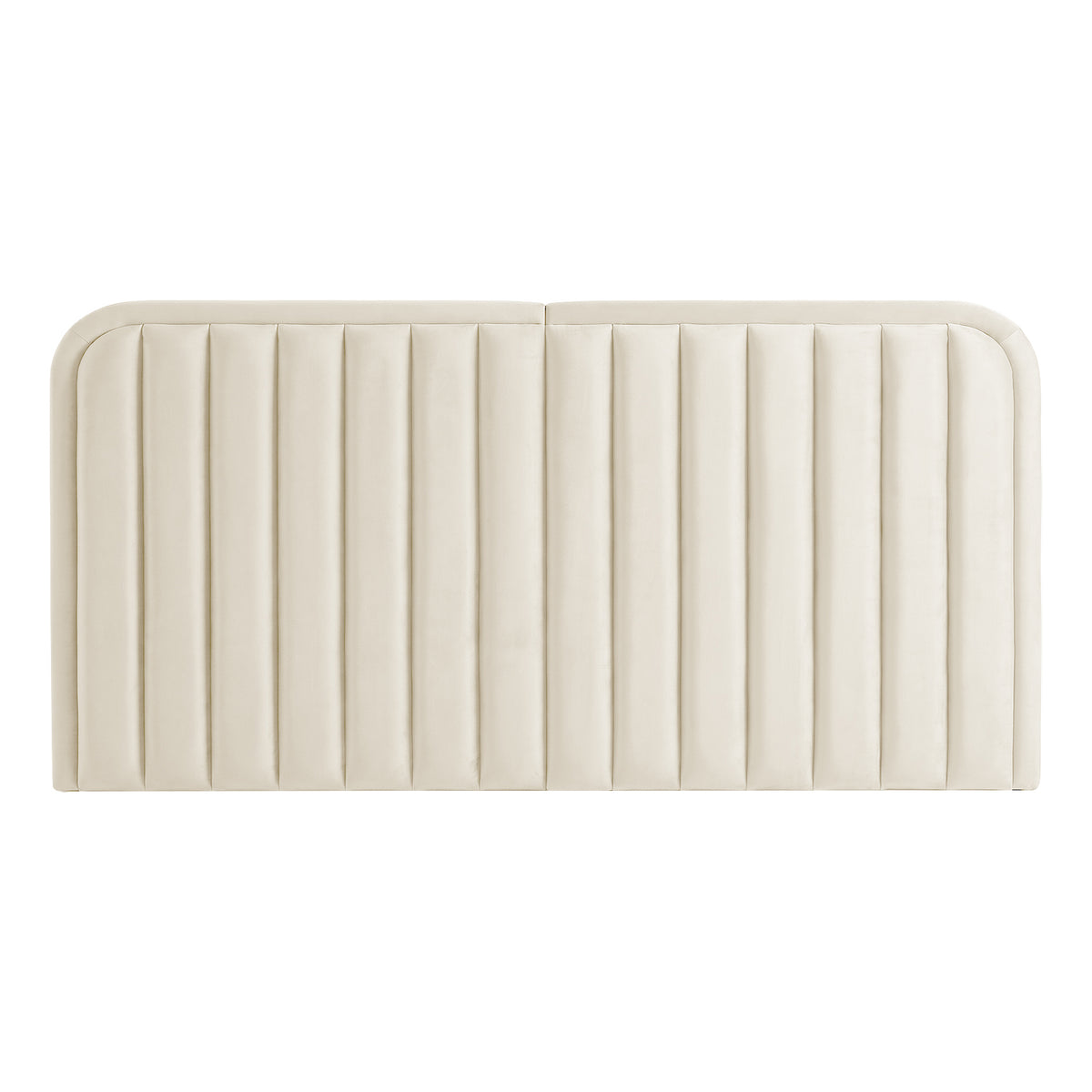Contemporary upholstered headboard against a white background