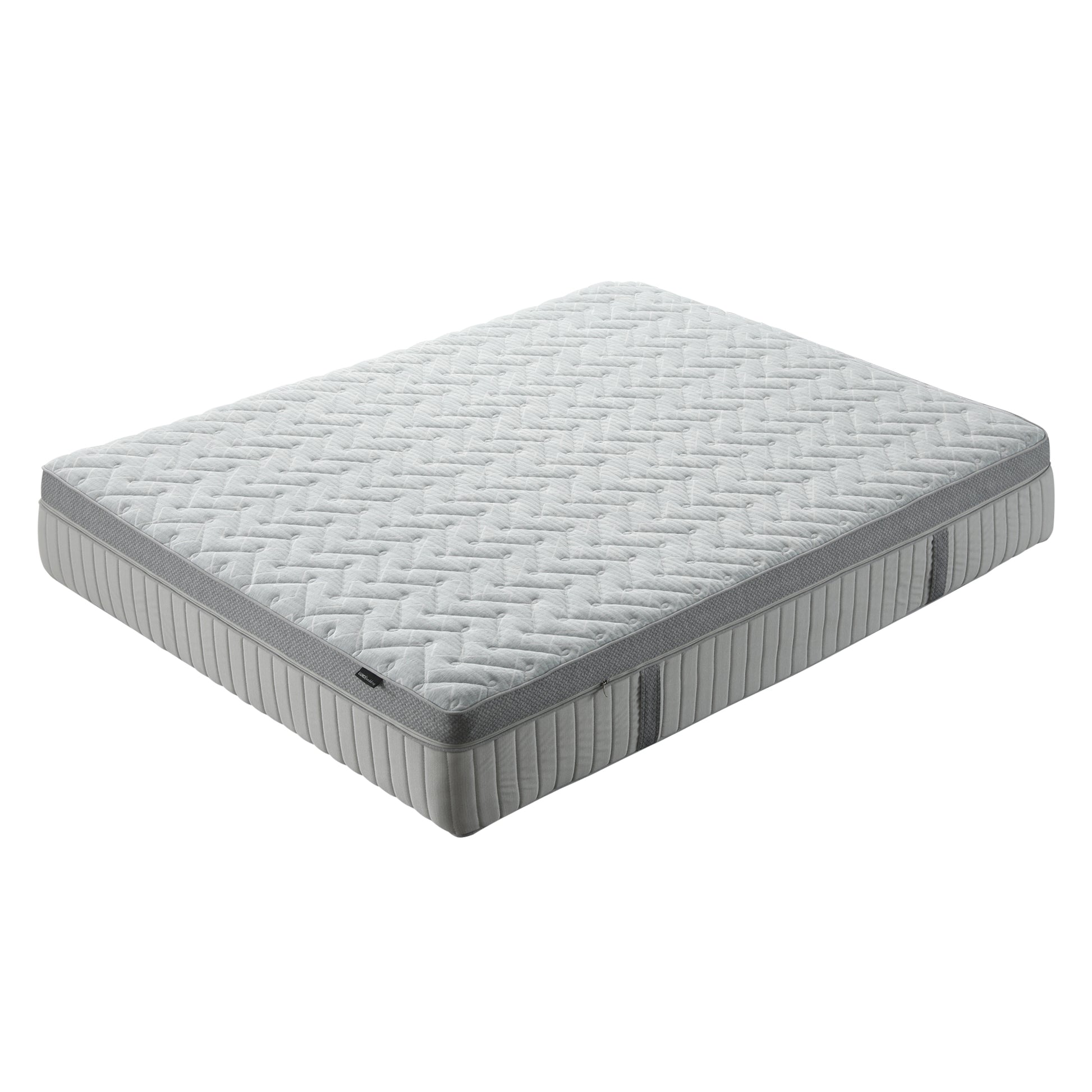 Full mattress photographed on a white background