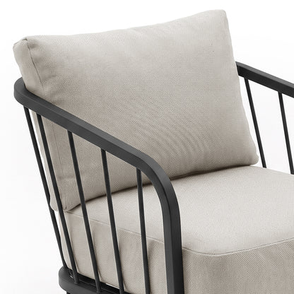 Partial view of a modern chair on a white background