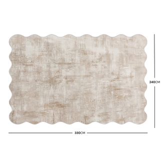 Full rug with 240 by 330 centimeter dimensions displayed on a white background