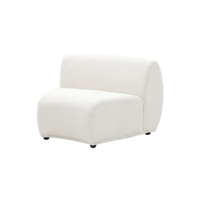 Modern armless lounge chair on white background