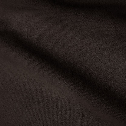 Close-up of dark brown fabric texture