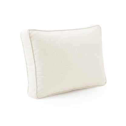 Cream-colored Vernon Sofa Cushion Covers with subtle texture and piped edges, designed to refresh the outdoor Vernon sofa, offering a clean, inviting look with weather-resistant fabric and convenient zip closures.