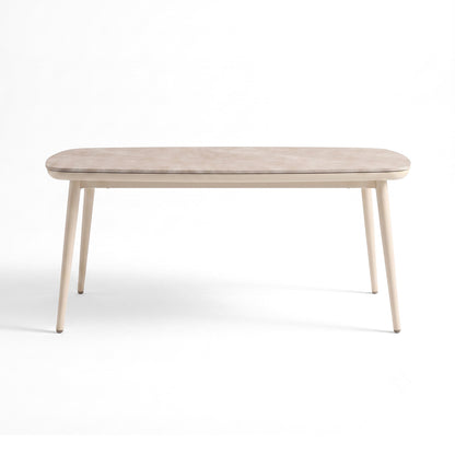 Modern rectangular table on a white background