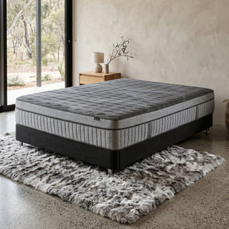 Mattress in a modern furnished bedroom